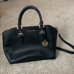 Michael Kors black and gold purse